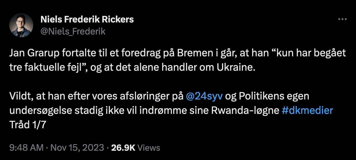 En sidste opsamling på sagen om Jan Grarup