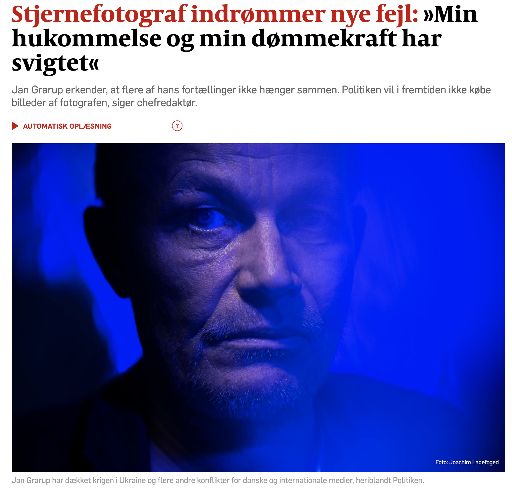 Hetz eller opgør med fortiden?